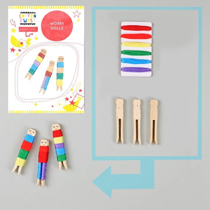 Make Your Own Worry Dolls Sibling Gifts Cotton Twist 