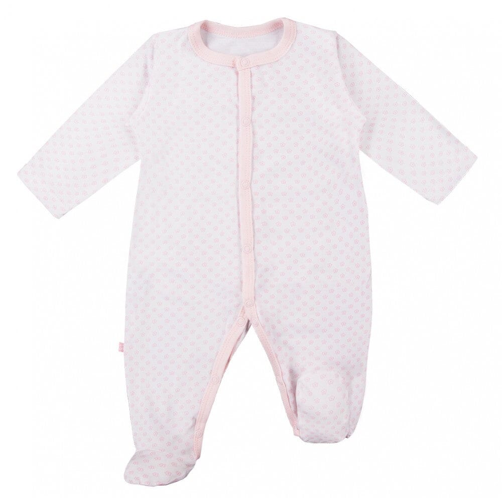 3 Pack Early Baby Footed Sleepsuits, Flowers - Pink Sleepsuit / Babygrow EEVI 