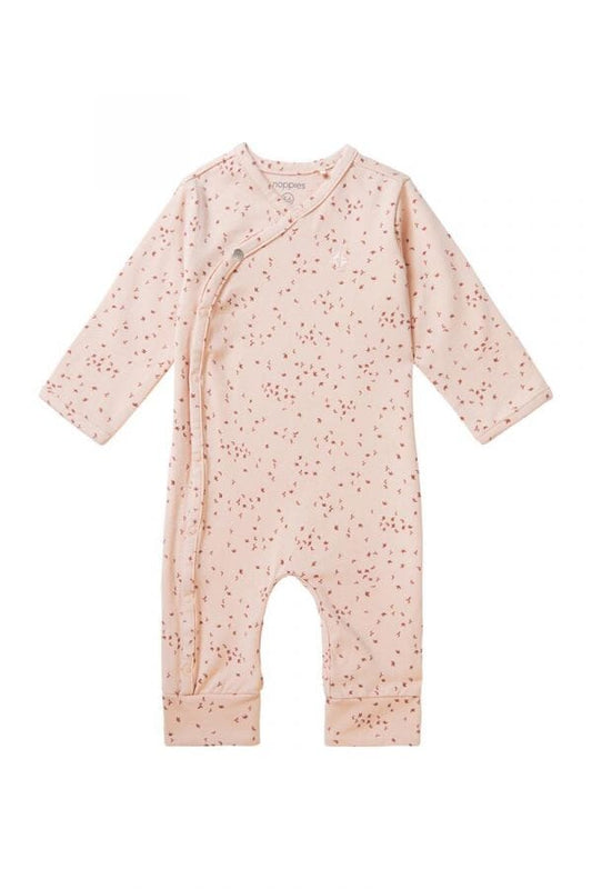 Rose Smoke Playsuit - Bird Print (4lb-7lb) Sleepsuit / Babygrow Noppies 