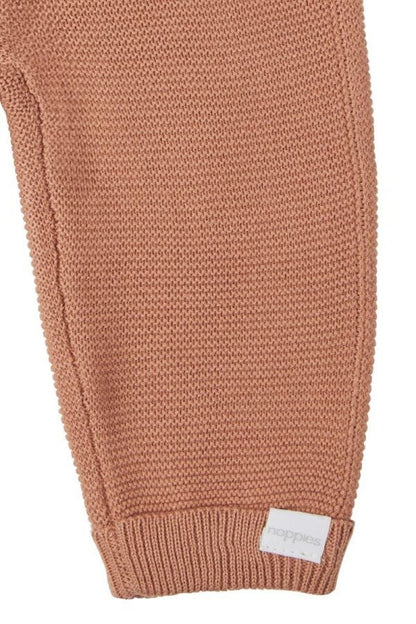 Cafe au Lait Knitted Trousers - Organic Cotton (4-7lb) Trousers / Leggings Noppies 