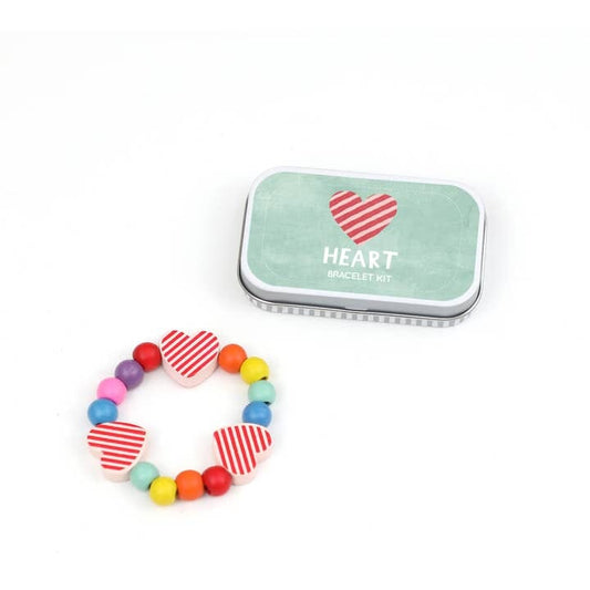 Heart Bracelet Gift Kit Sibling Gifts Cotton Twist 