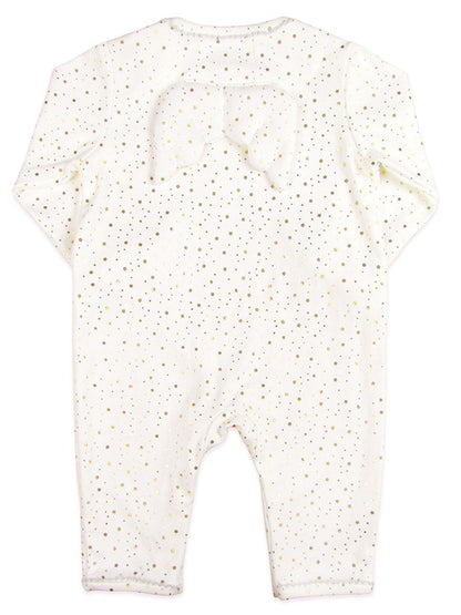 Angel Wings Gold Star White Babygrow by Albetta Sleepsuit / Babygrow Albetta UK 