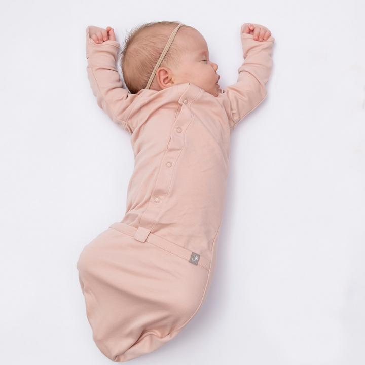 Baby Sleeping Bag / Gown - Dusty Pink Sleeping Bag Goumikids 