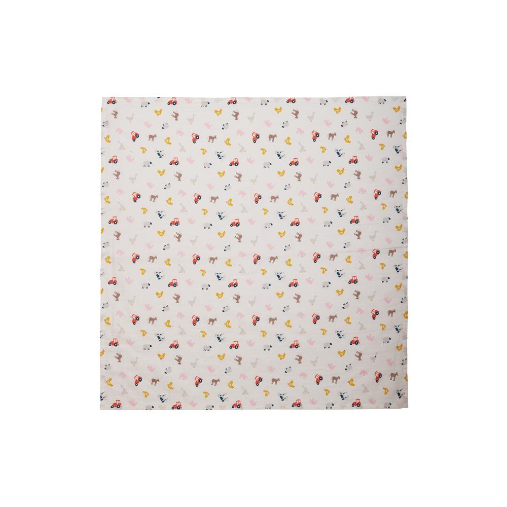 Organic Cotton Farmyard Friends Muslin 2 Pack by Frugi Muslin Frugi 