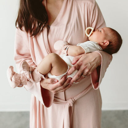 Stay On Anti-Scratch Mittens & Booties Set - Dusty Pink Scratch Mitts Goumikids 