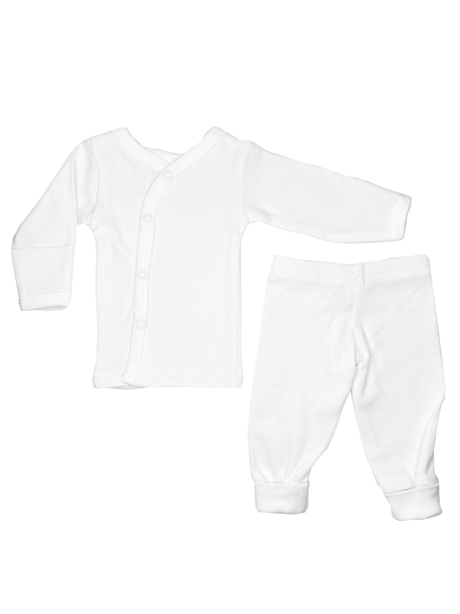 Classic White 4 piece set - Vest, Top, Trousers & Hat Outift Soft Touch 