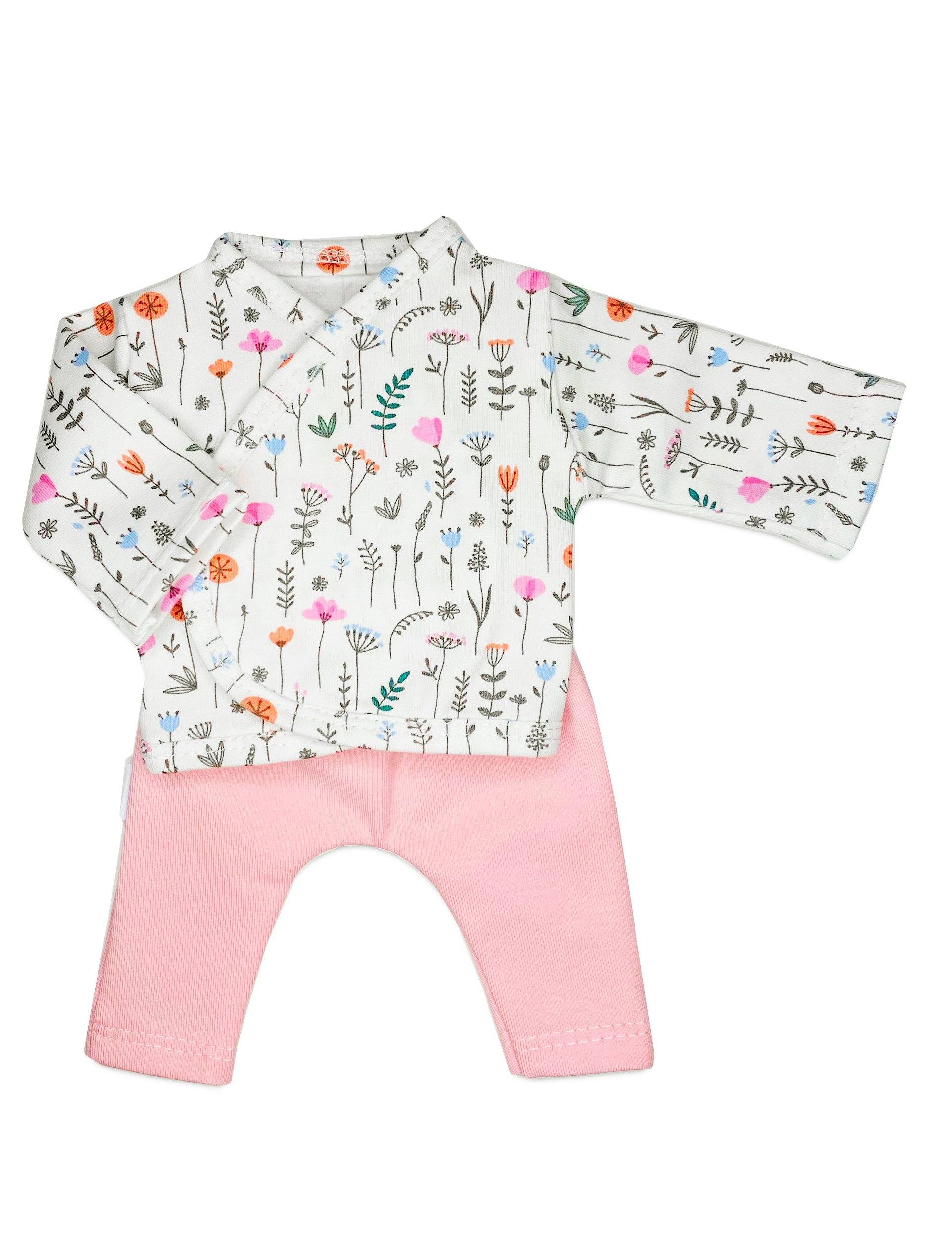 Top & Trouser Set, Wildflowers & Pink Top & Trousers Little Lucas 