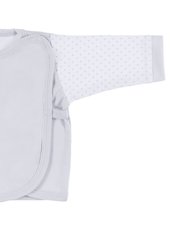 Early Baby Wraparound Top, Grey Top / T-shirt EEVI 