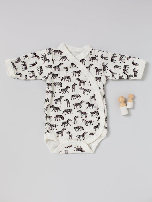 Bodysuit, Little Zebras, Premium 100% Organic Cotton Bodysuit / Vest Tiny & Small 