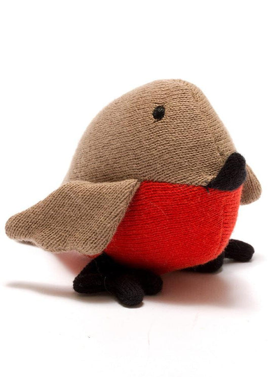 Knitted Cotton Robin Toy Best Years 