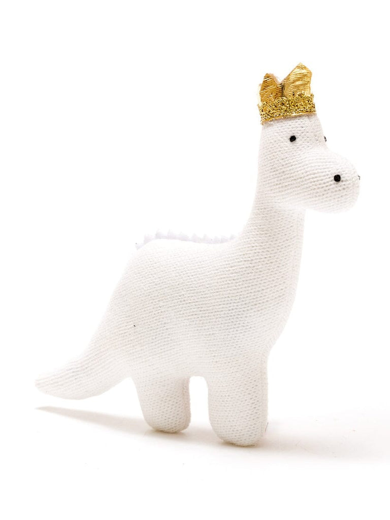 White Baby Diplodocus With Crown Toy Toy Best Years 