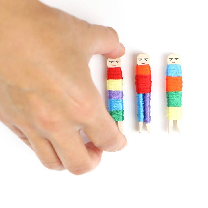 Worry Dolls Keepsake Craft Gift Sibling Gifts Cotton Twist 