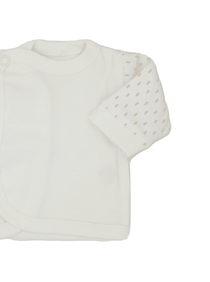 Early Baby Wraparound Top, Cream Top / T-shirt EEVI 