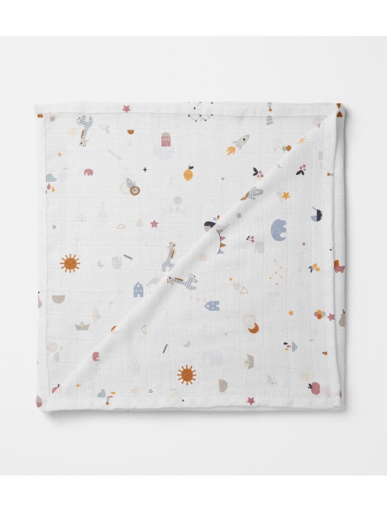 Muslin Swaddle Blanket, Organic - Little Things Swaddle Blanket Banks-Lyon Botanical 