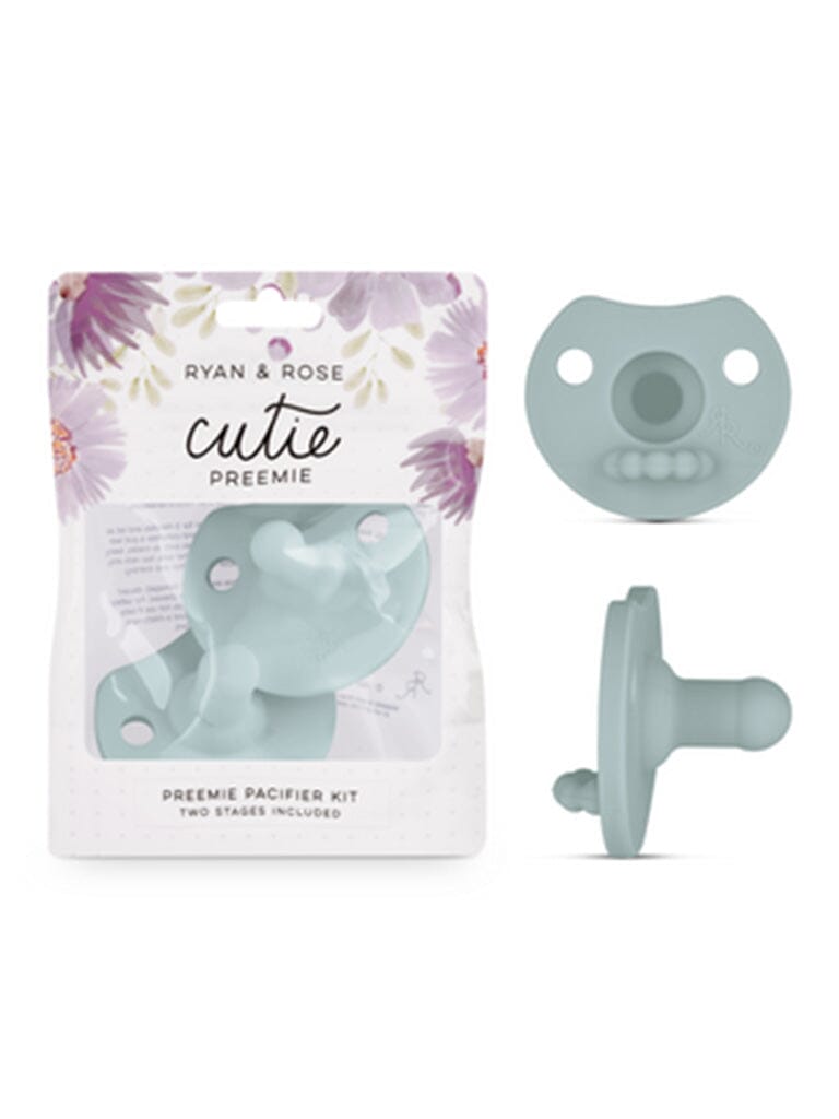 Ryan & Rose Cutie Preemie Pacifier Kit (Mist Blue) Pacifier Ryan & Rose 