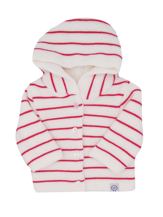 Rose Red Breton stripe Jacket Cardigan / Jacket La Manufacture de Layette 