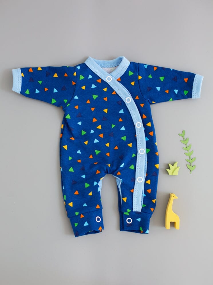 Triangles Gift Box -Sleepsuit, Toy, Muslin & Card Gift Set Tiny & Small 