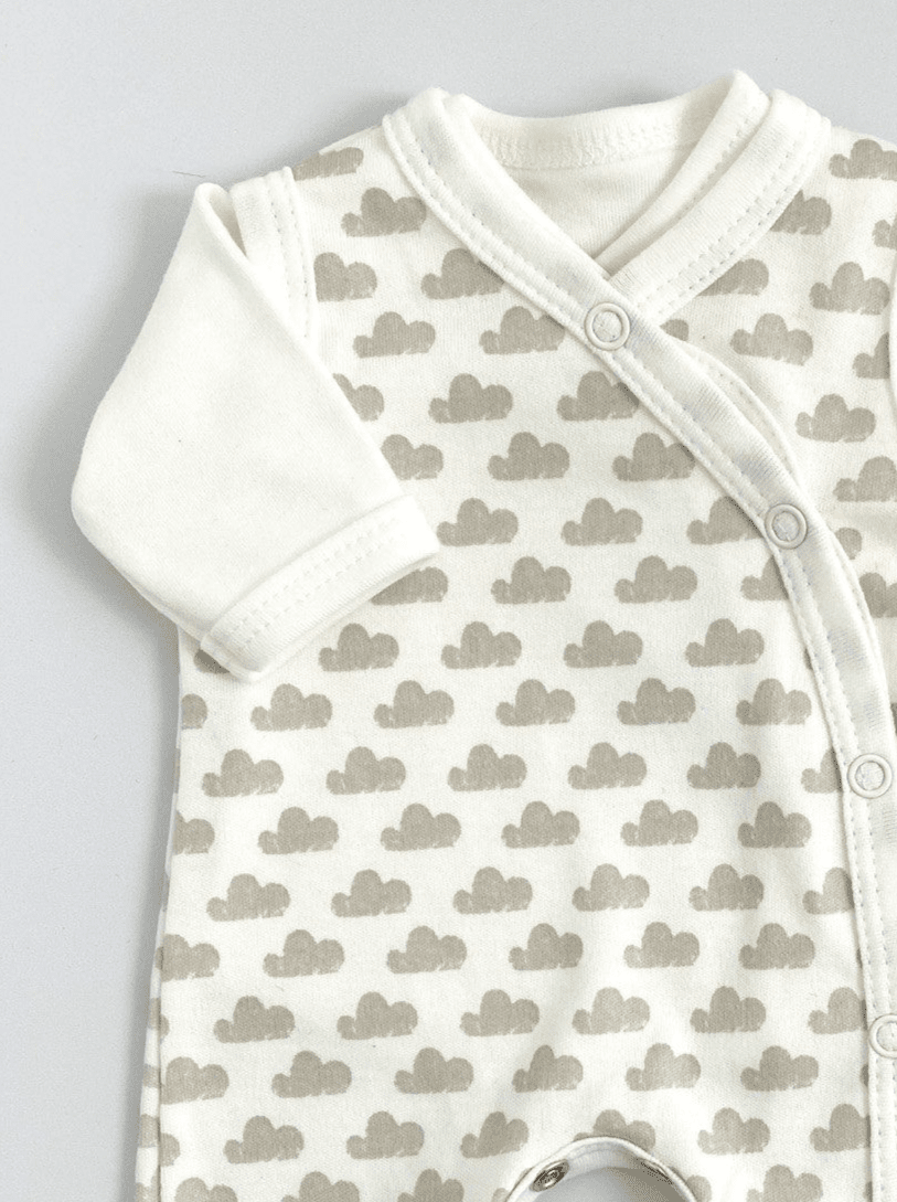 Dungaree & Top Set, Silver Cloud, Premium 100% Organic Cotton Dungaree Tiny & Small 